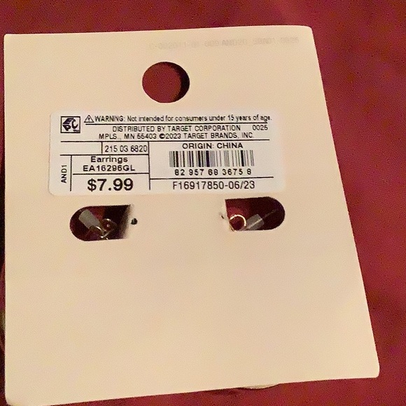 NWT: multi-tubes hoop earrings, A New Day, gold - Picture 4 of 4